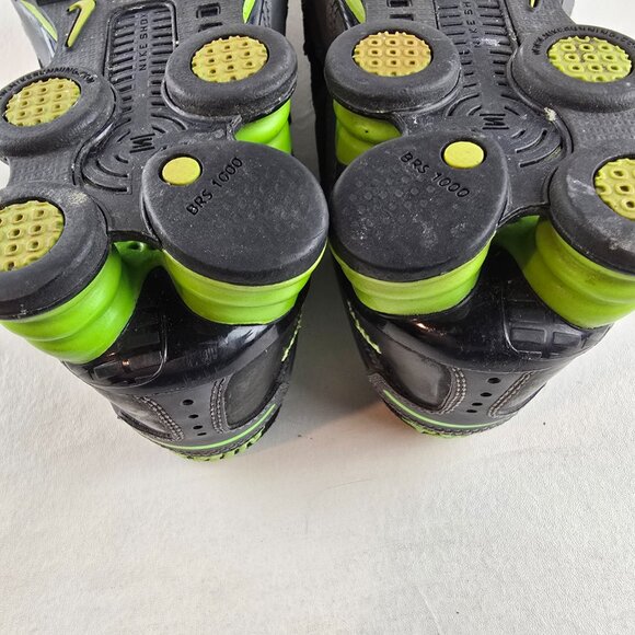 Nike Shox Running Shoes Womens 8 Black Green Gray NikeID Custom HRH Vintage - Picture 10 of 11